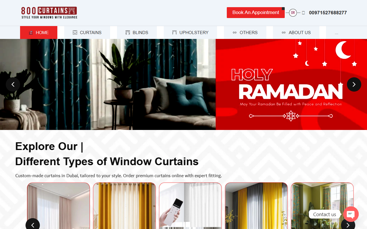800curtains.com screenshot