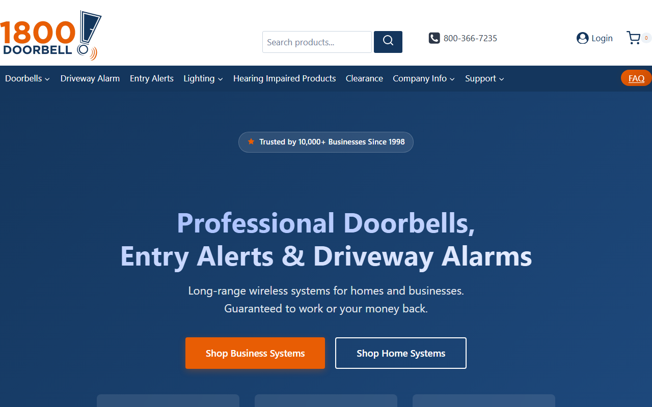 800doorbell.com screenshot