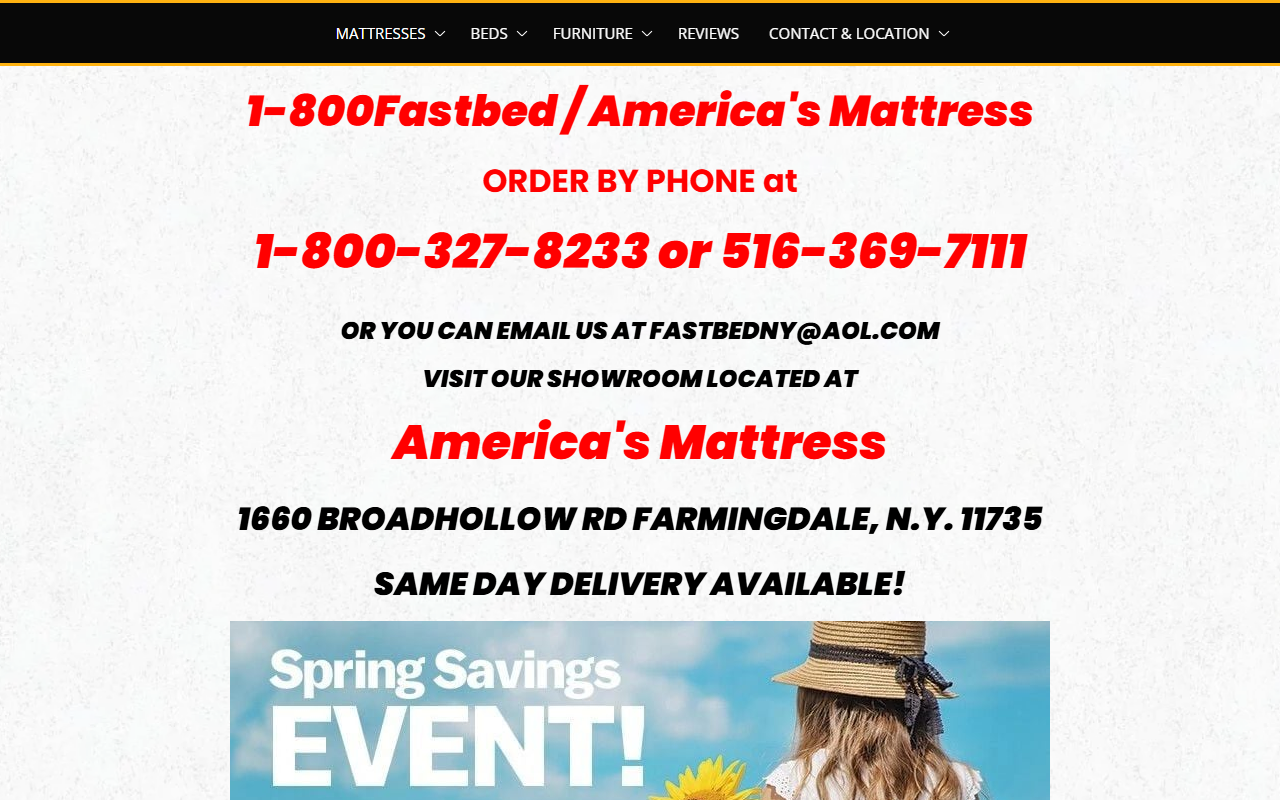 800fastbed.com screenshot