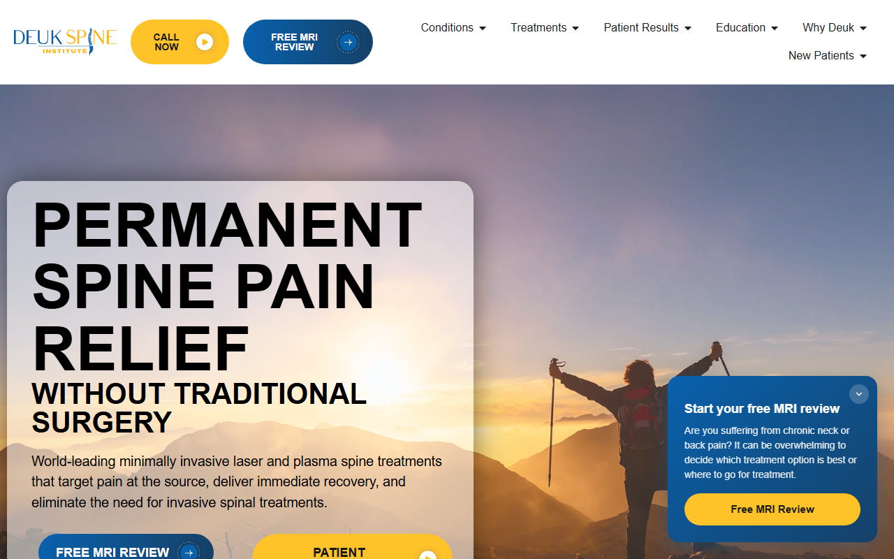 800fixmyneck.com screenshot