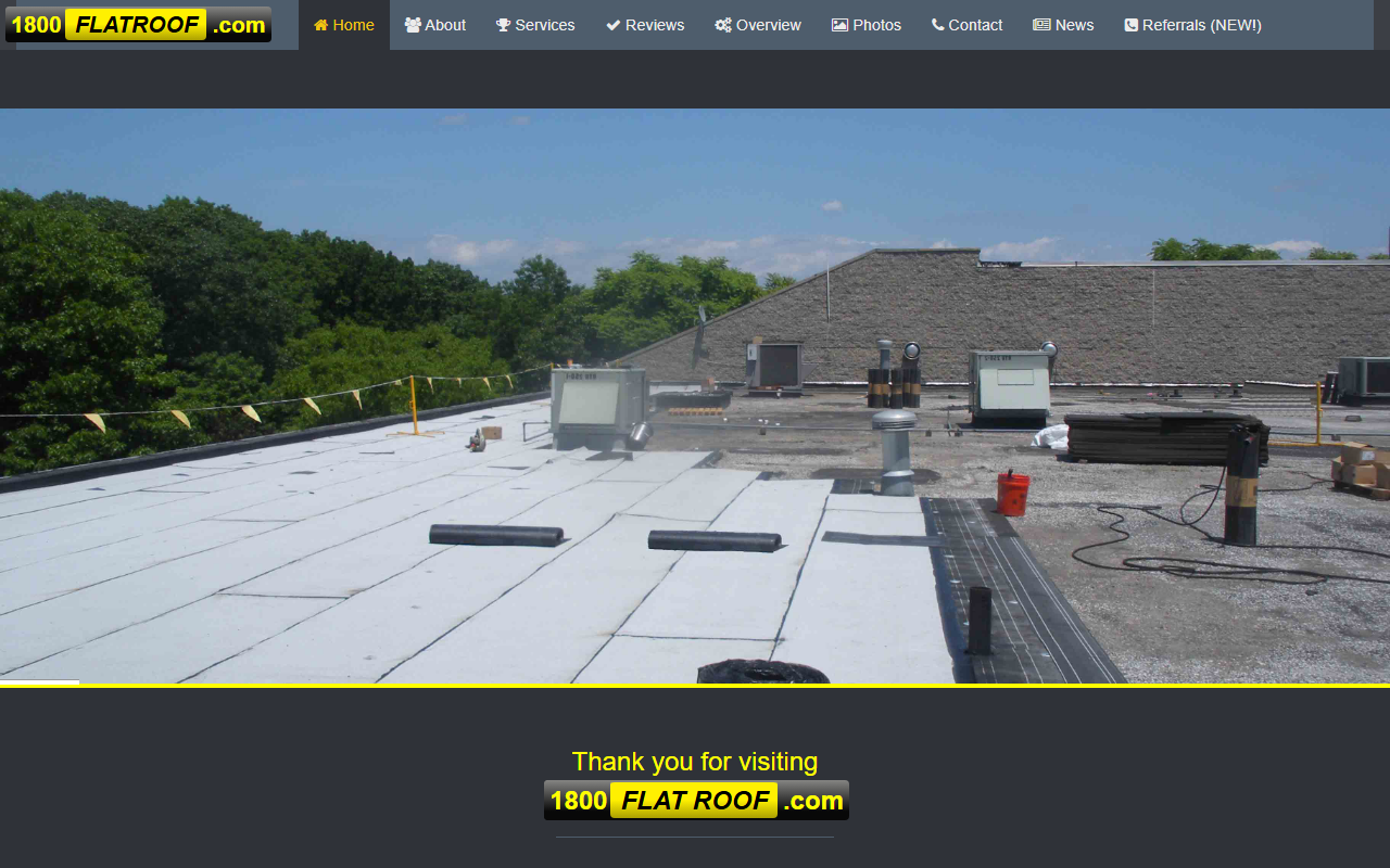 800flatroof.com screenshot