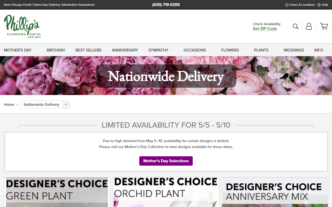800florals.com screenshot
