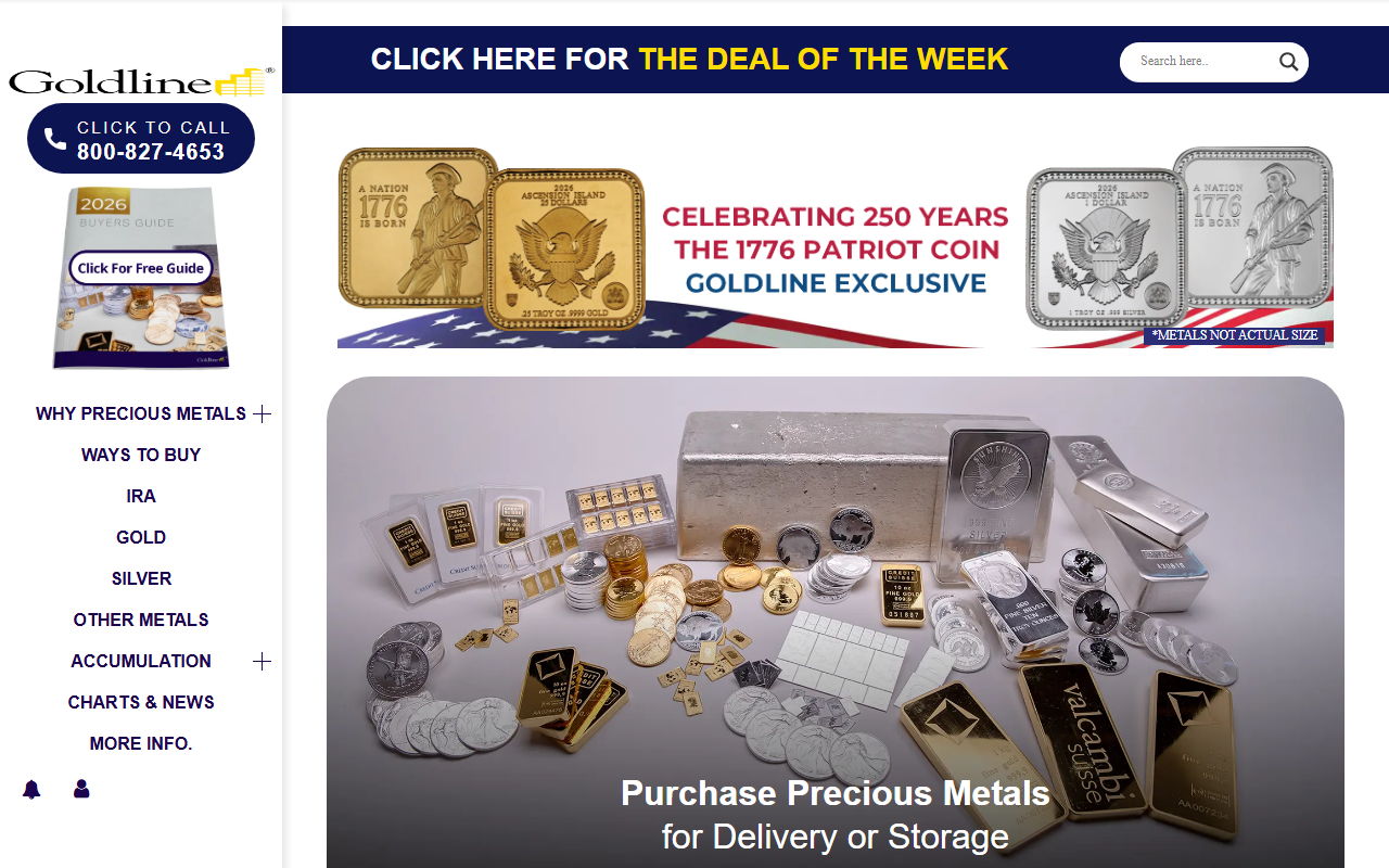 800goldline.com screenshot