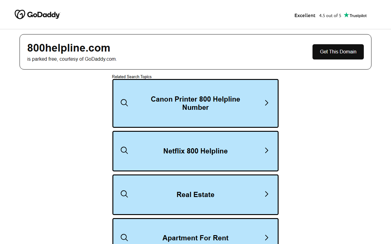 800helpline.com screenshot