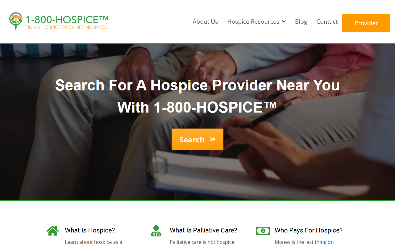 800hospice.com screenshot