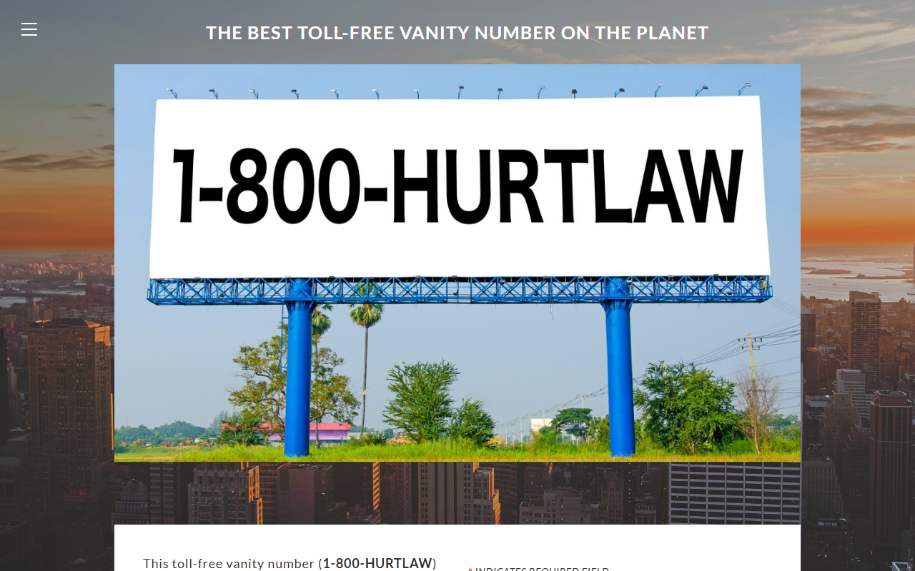 800hurtlaw.com screenshot