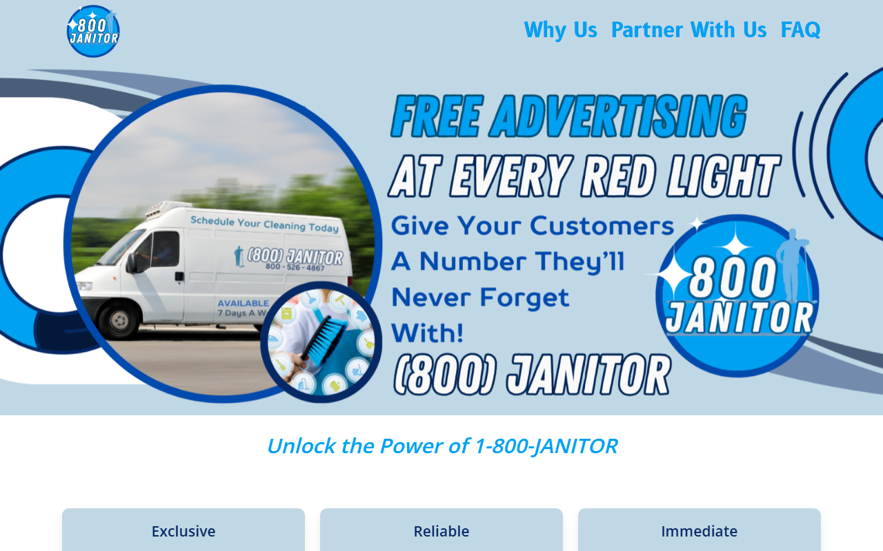 800janitor.com screenshot