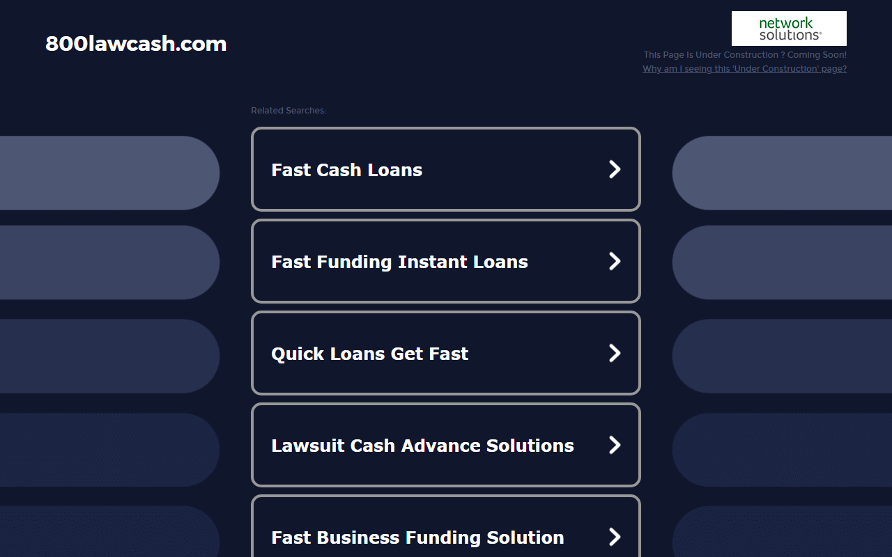 800lawcash.com screenshot