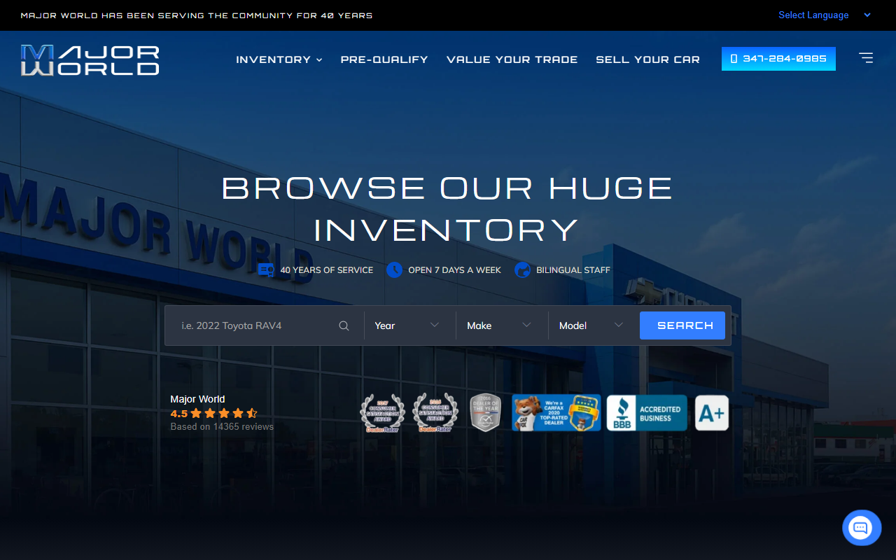 800majorworld.com screenshot