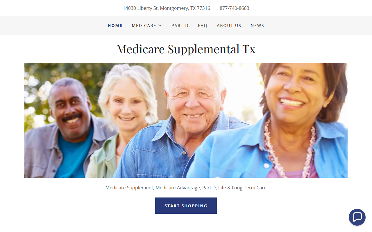 800medigaptexas.com screenshot