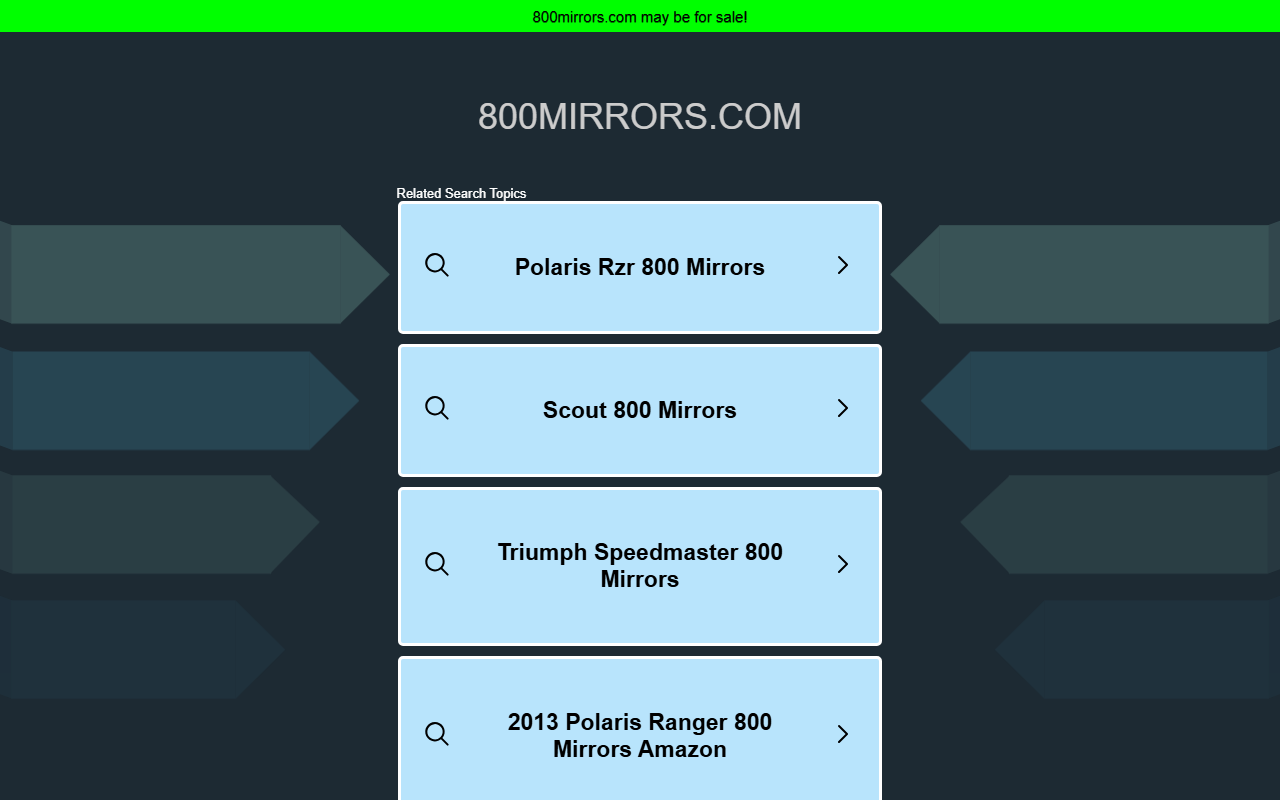 800mirrors.com screenshot
