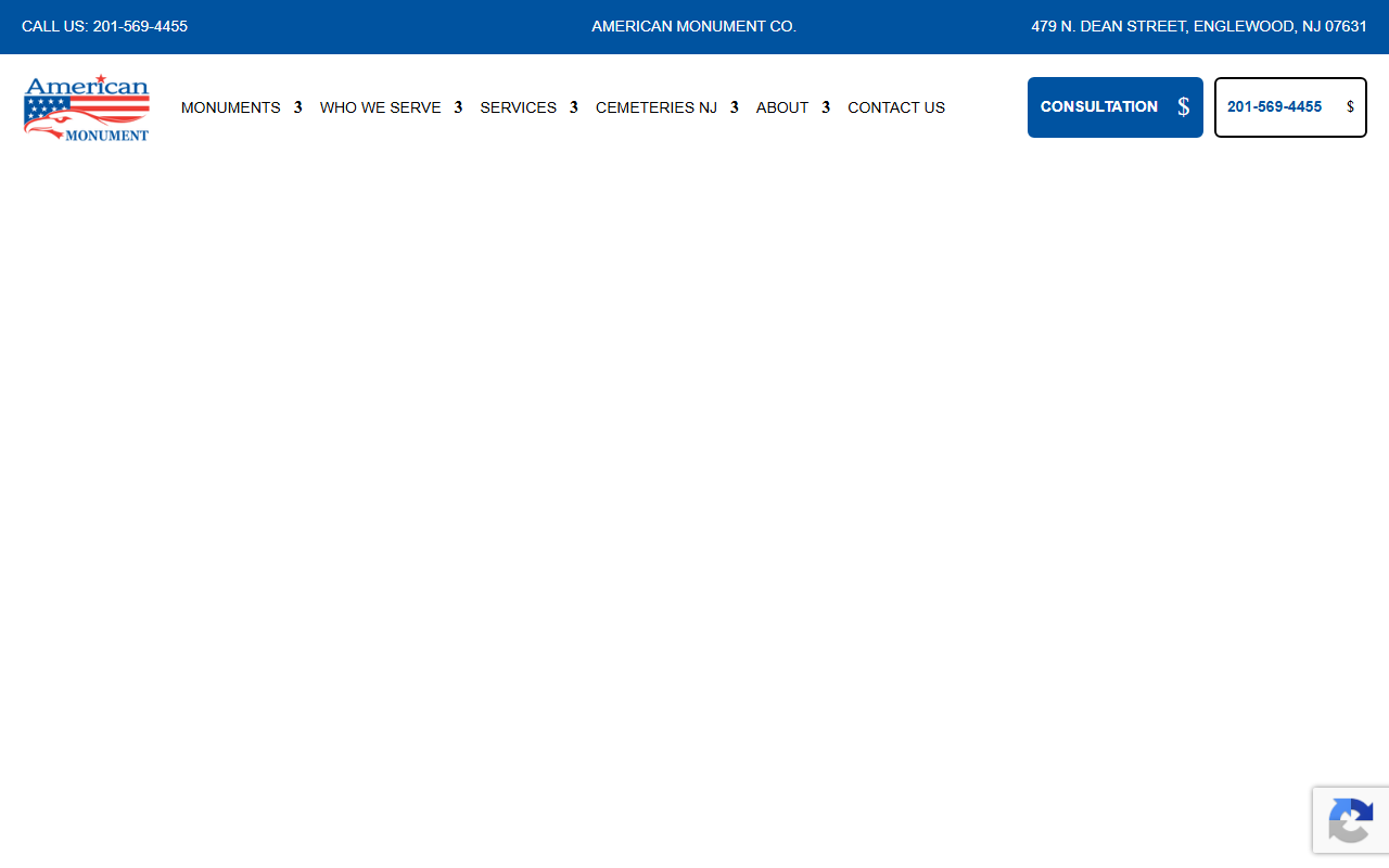 800monuments.com screenshot