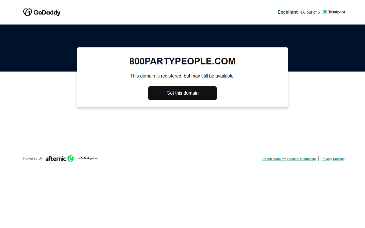800partypeople.com screenshot
