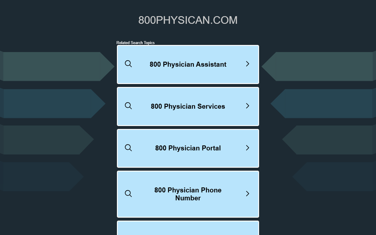 800physican.com screenshot