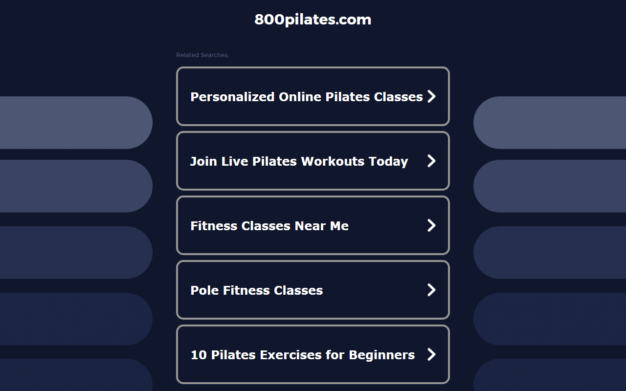 800pilates.com screenshot