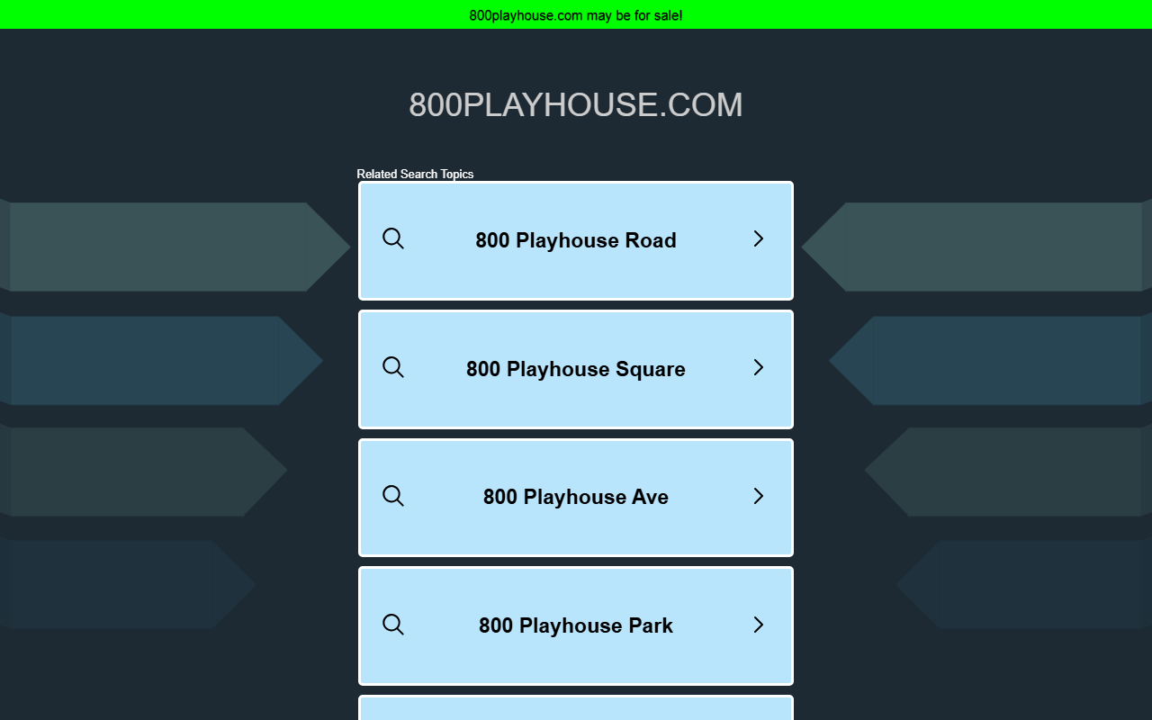 800playhouse.com screenshot