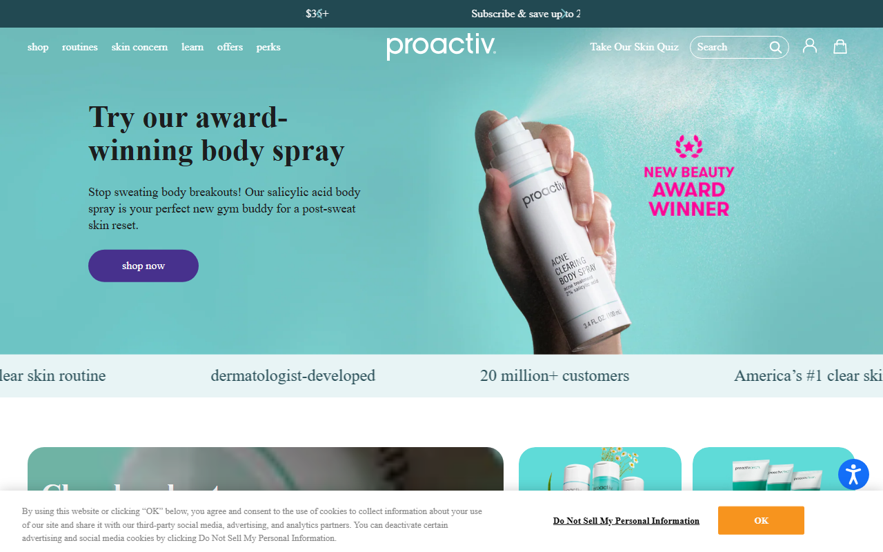 800proactiv.com screenshot