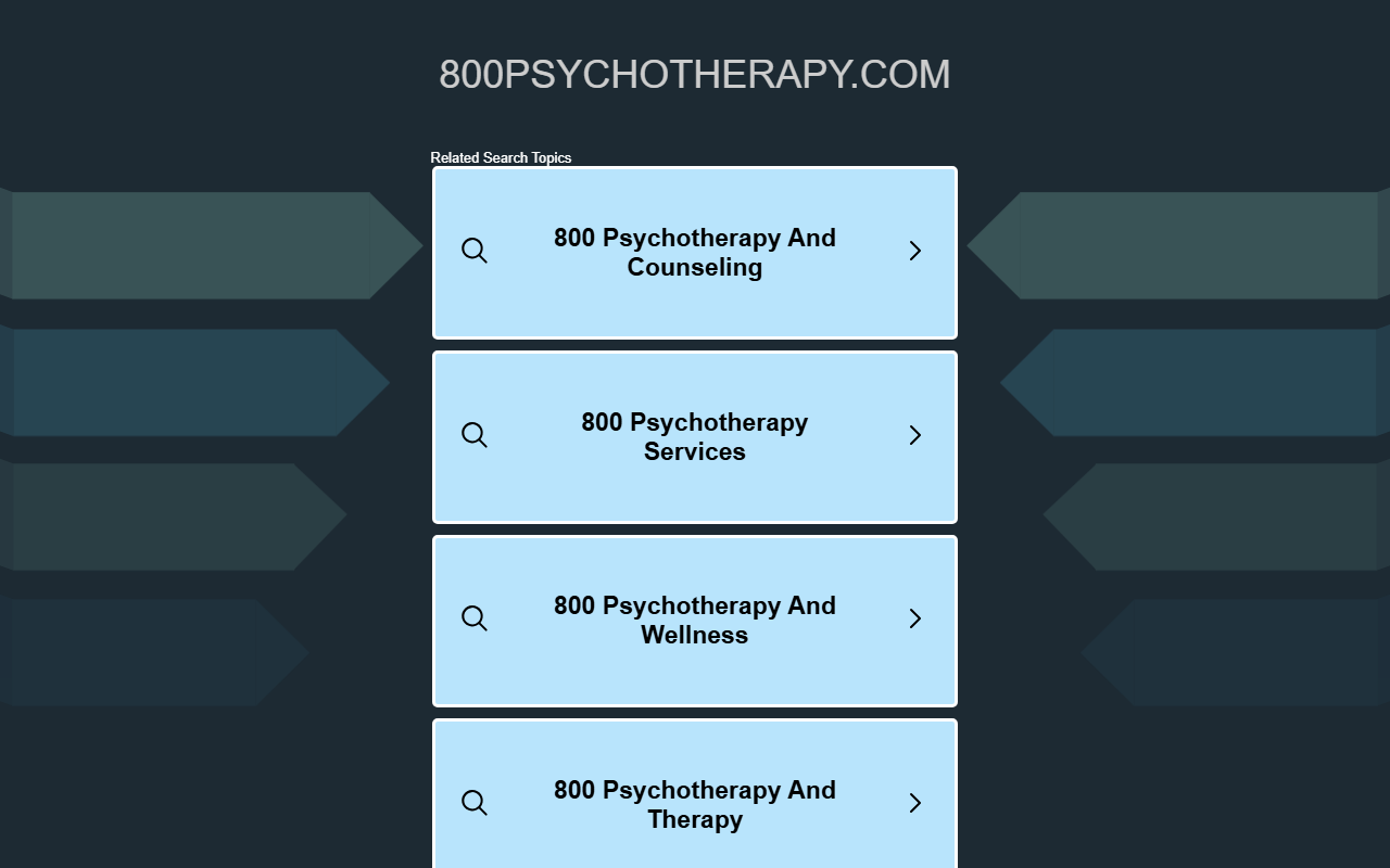 800psychotherapy.com screenshot