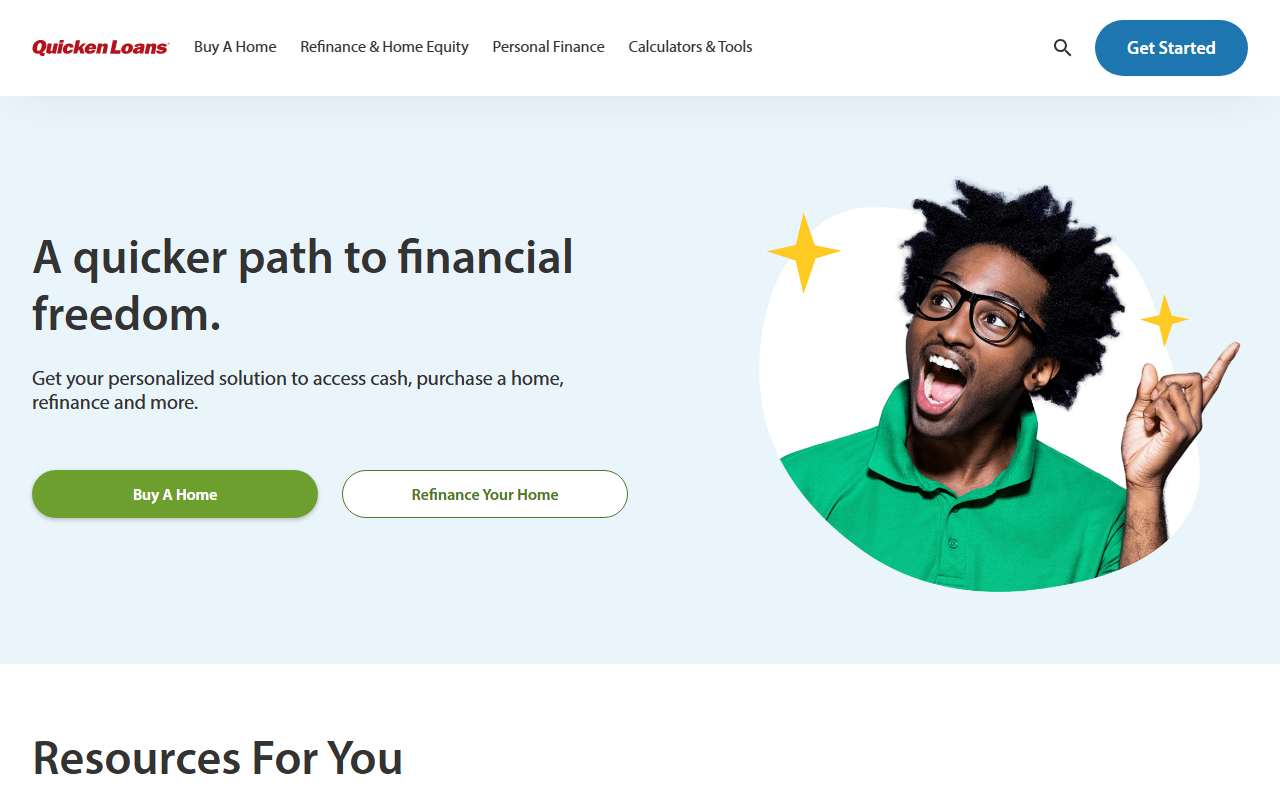 800quicken.com screenshot