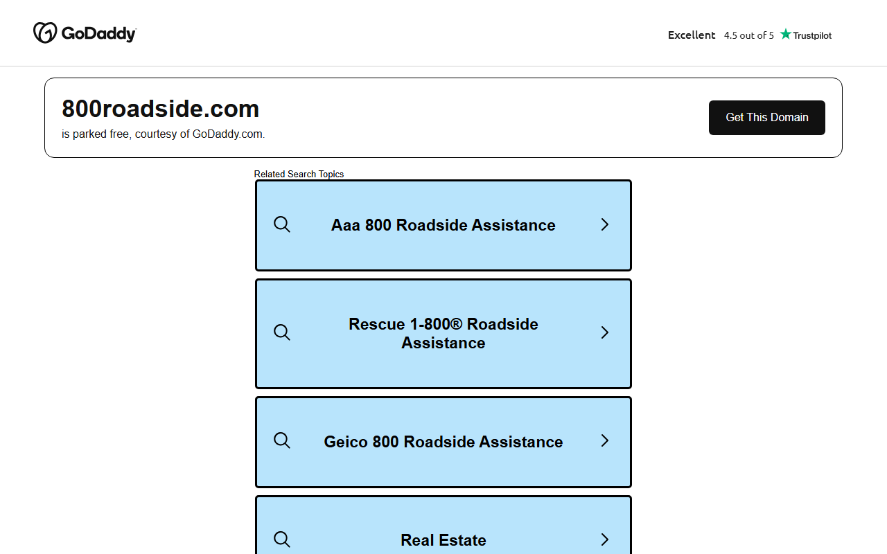 800roadside.com screenshot