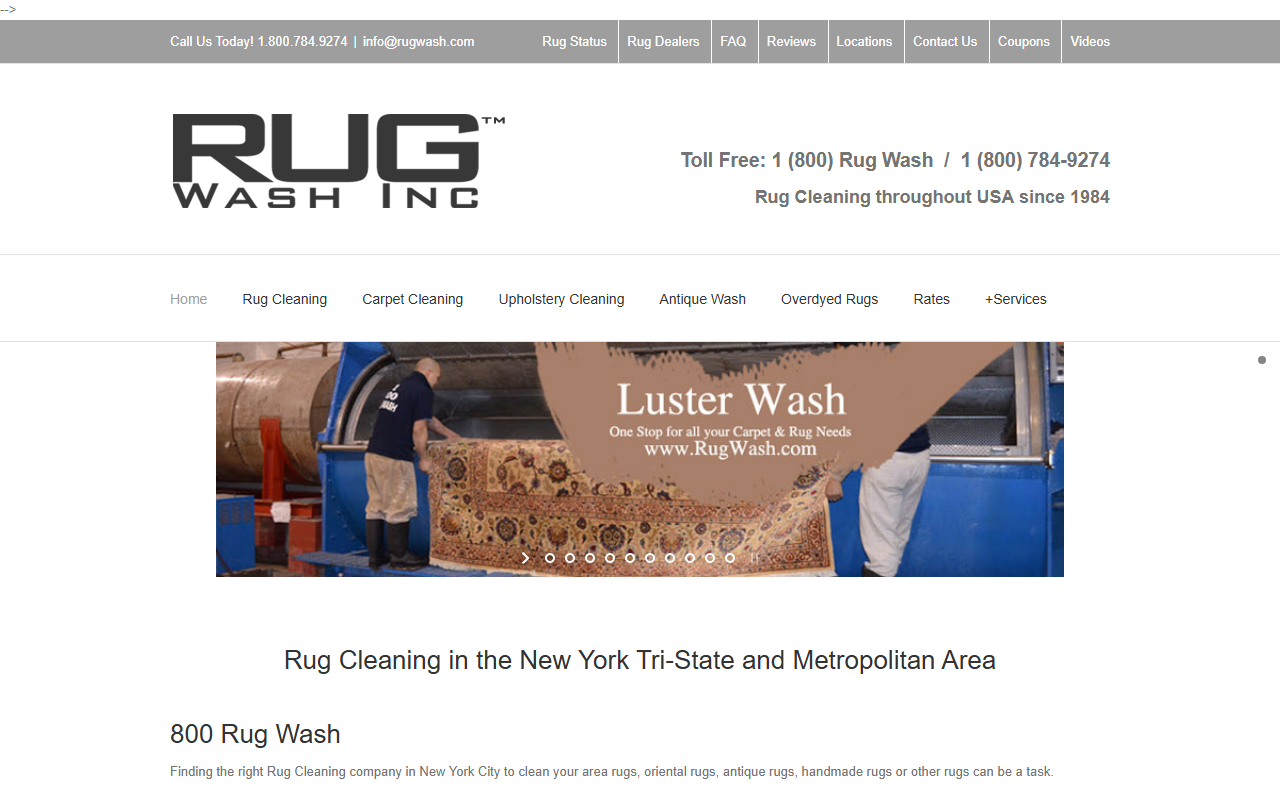800rugwash.com screenshot