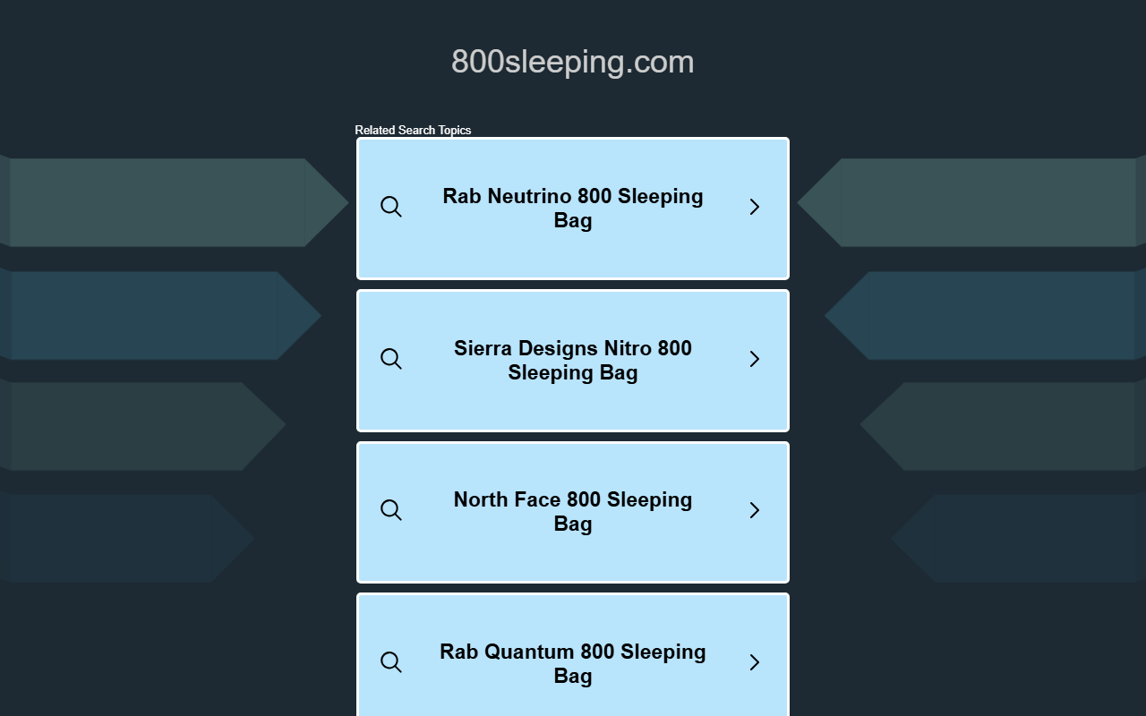 800sleeping.com screenshot