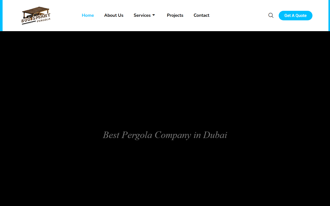 800smartpergolas.com screenshot
