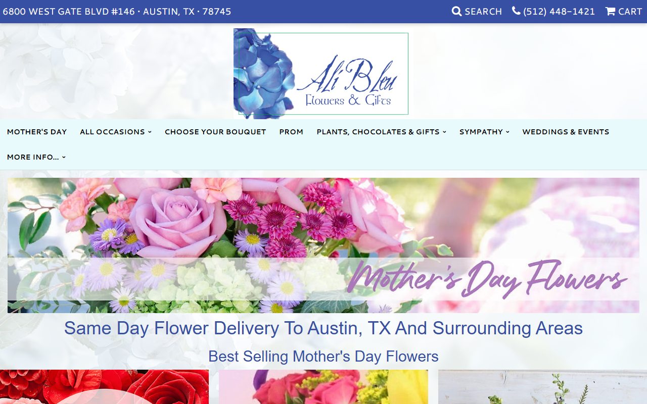800sunflorist.com screenshot