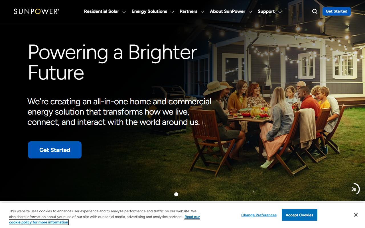 800sunpower.com screenshot