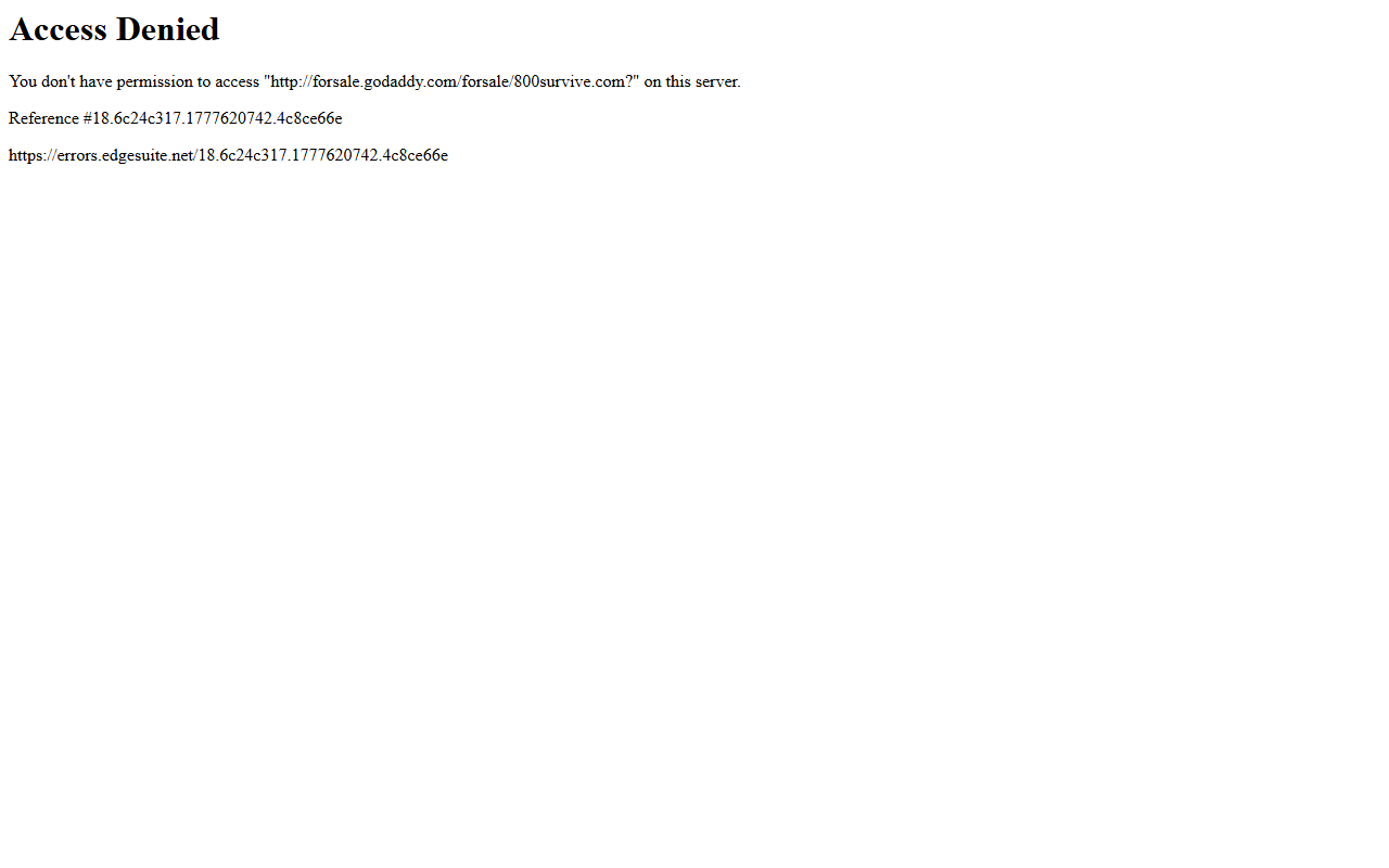 800survive.com screenshot