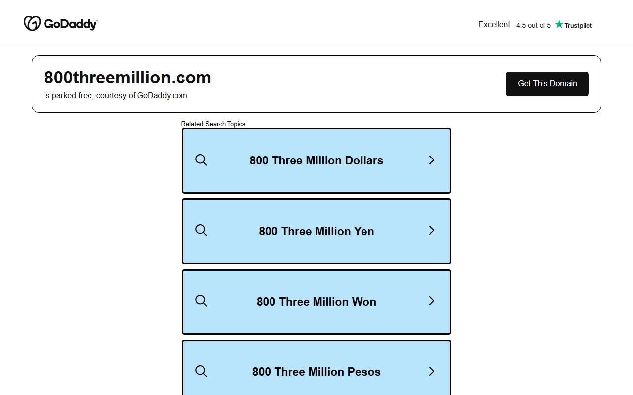 800threemillion.com screenshot