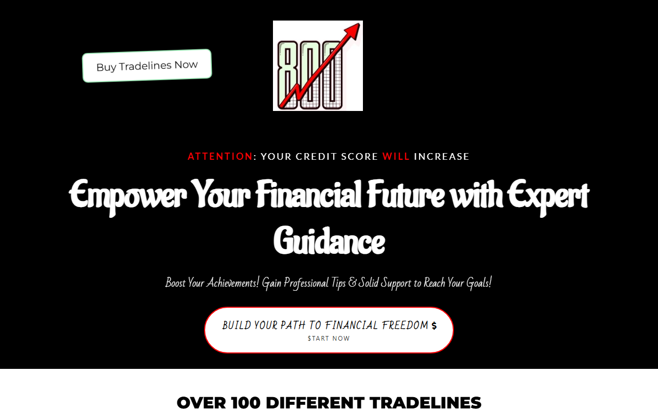800tradelines.com screenshot