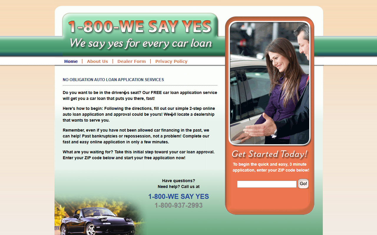 800wesayyes.com screenshot