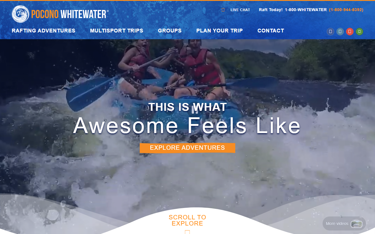 800whitewater.com screenshot