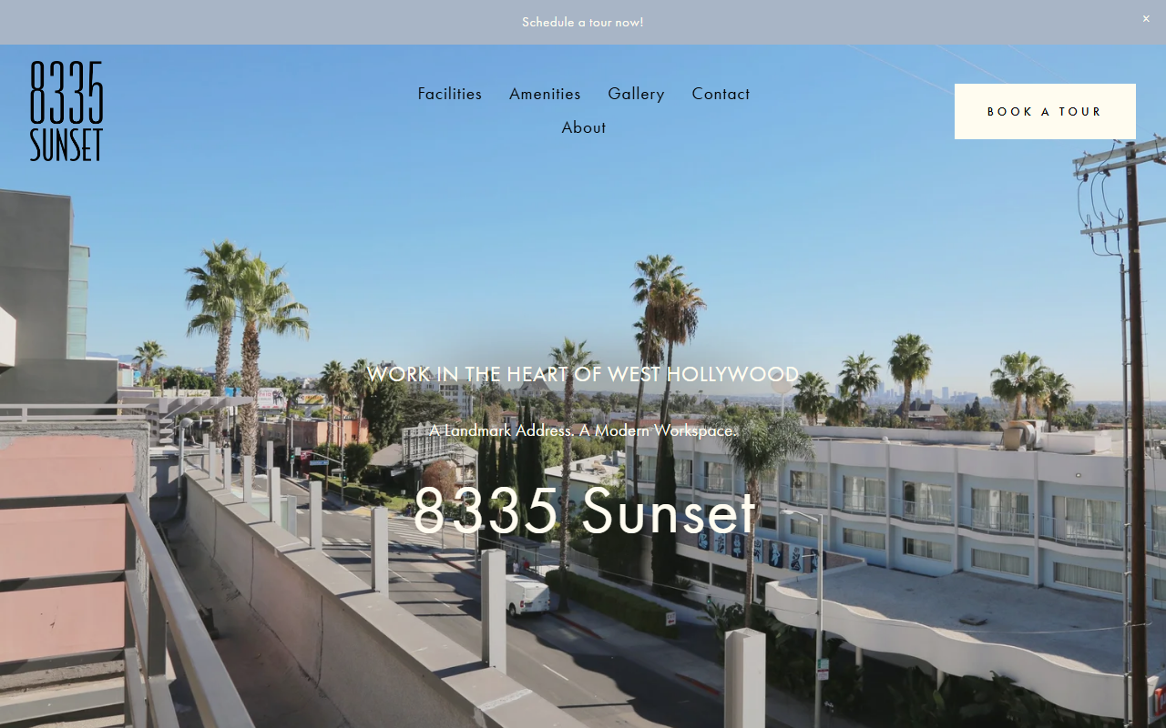 8335sunset.com screenshot