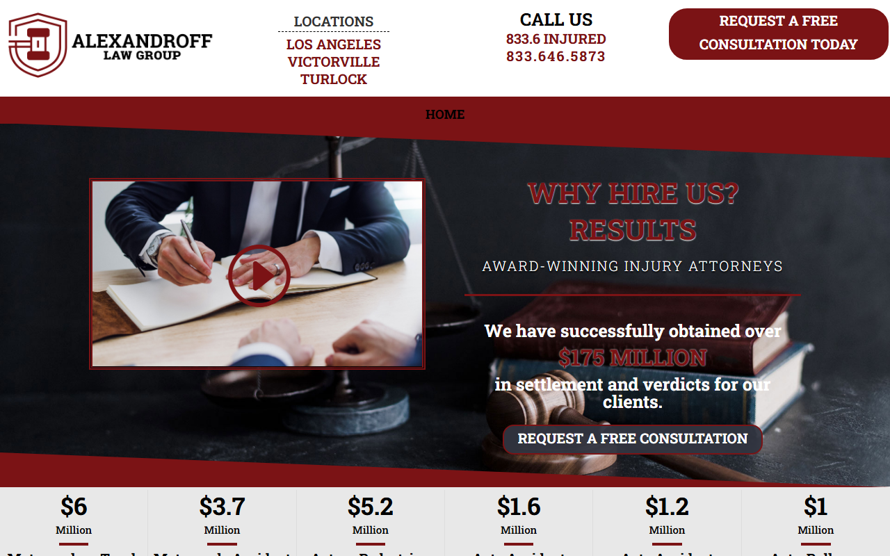 8336injured.com screenshot