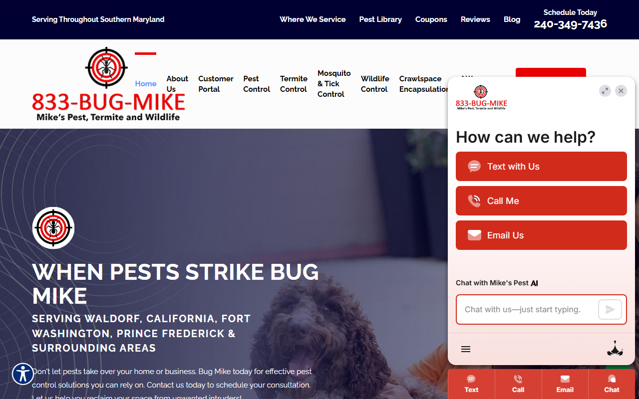 833bugmike.com screenshot