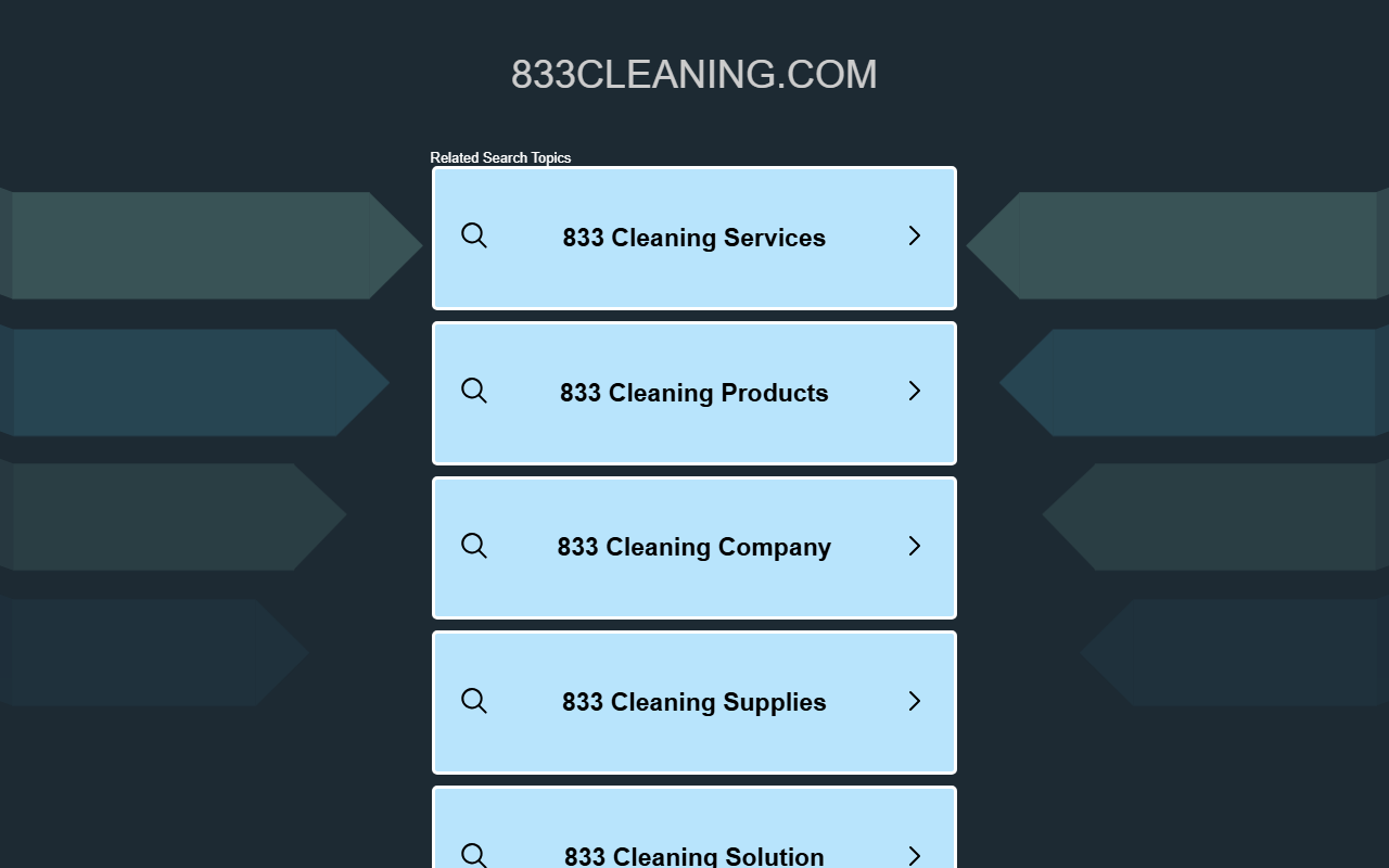 833cleaning.com screenshot