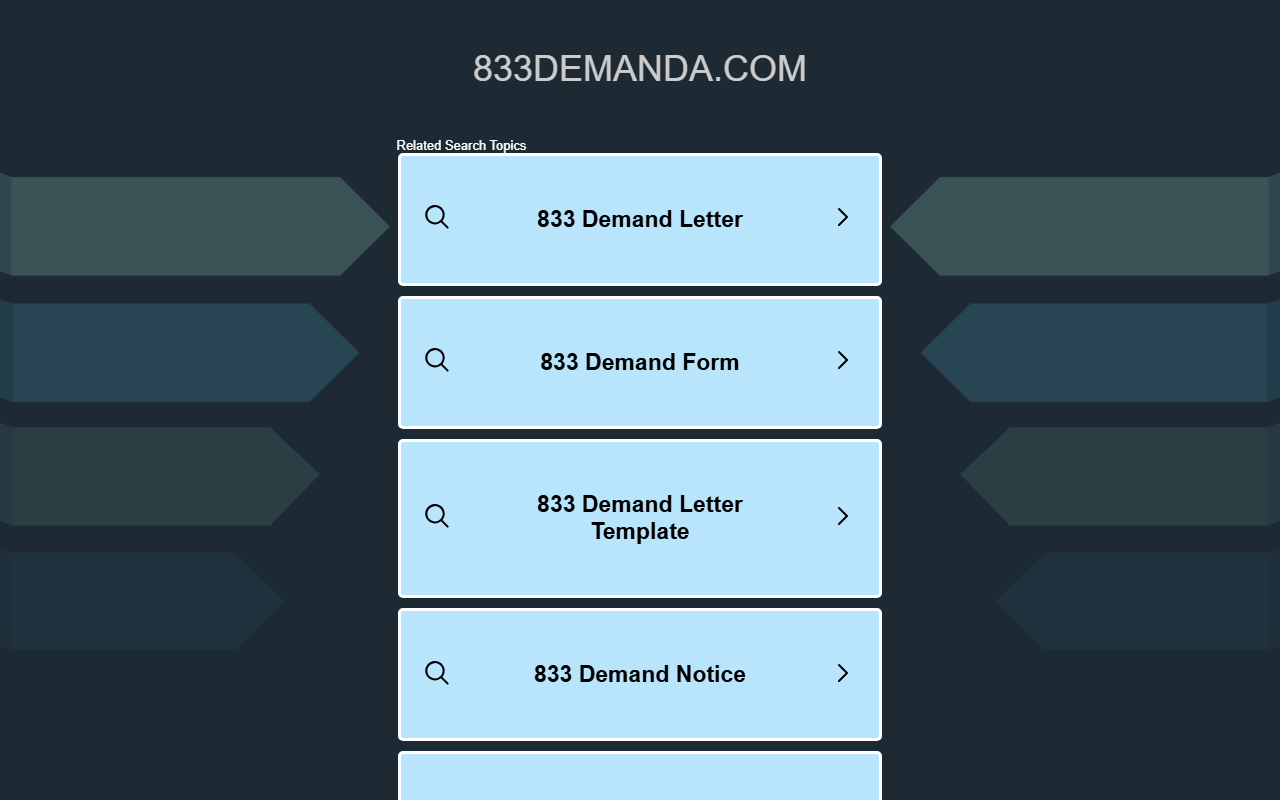 833demanda.com screenshot