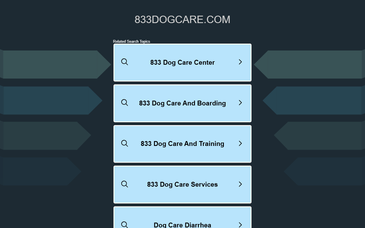 833dogcare.com screenshot