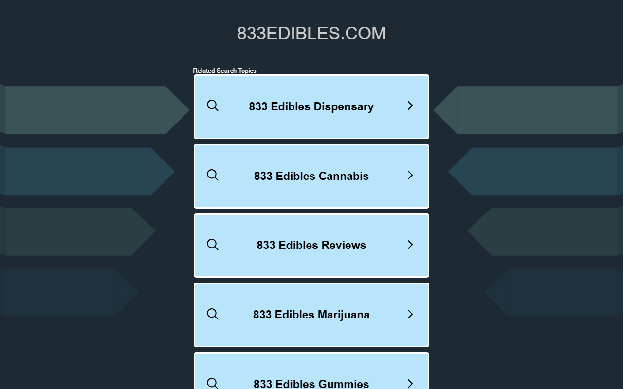 833edibles.com screenshot