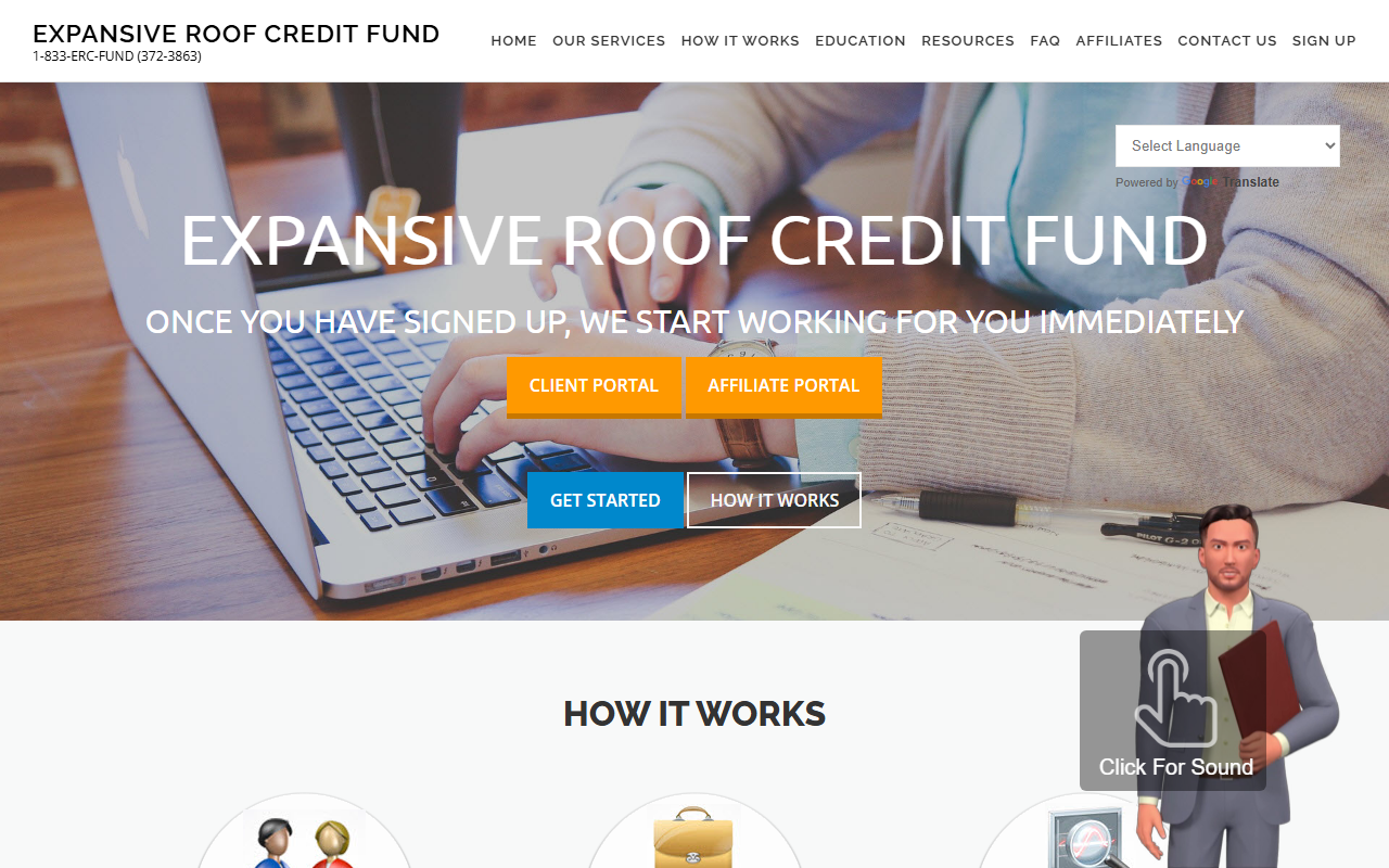 833ercfund.com screenshot