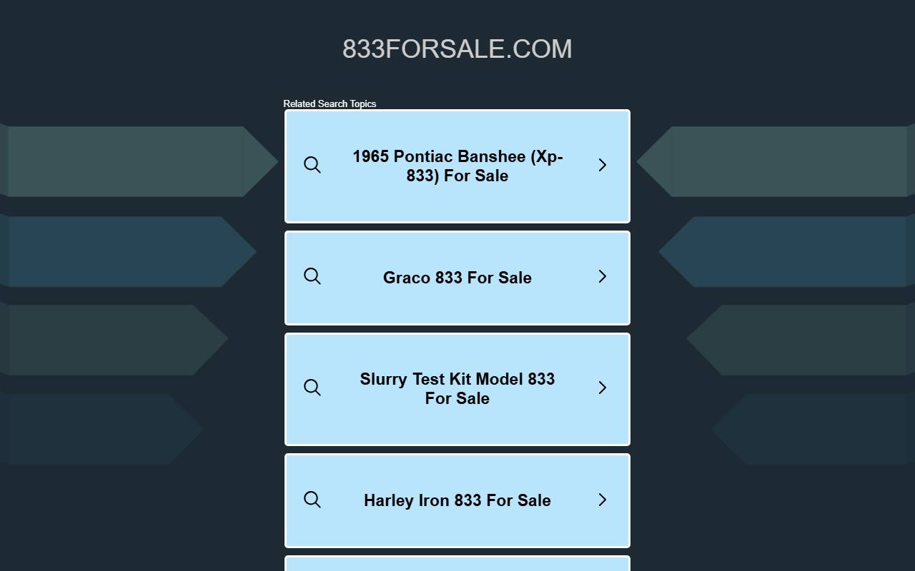 833forsale.com screenshot