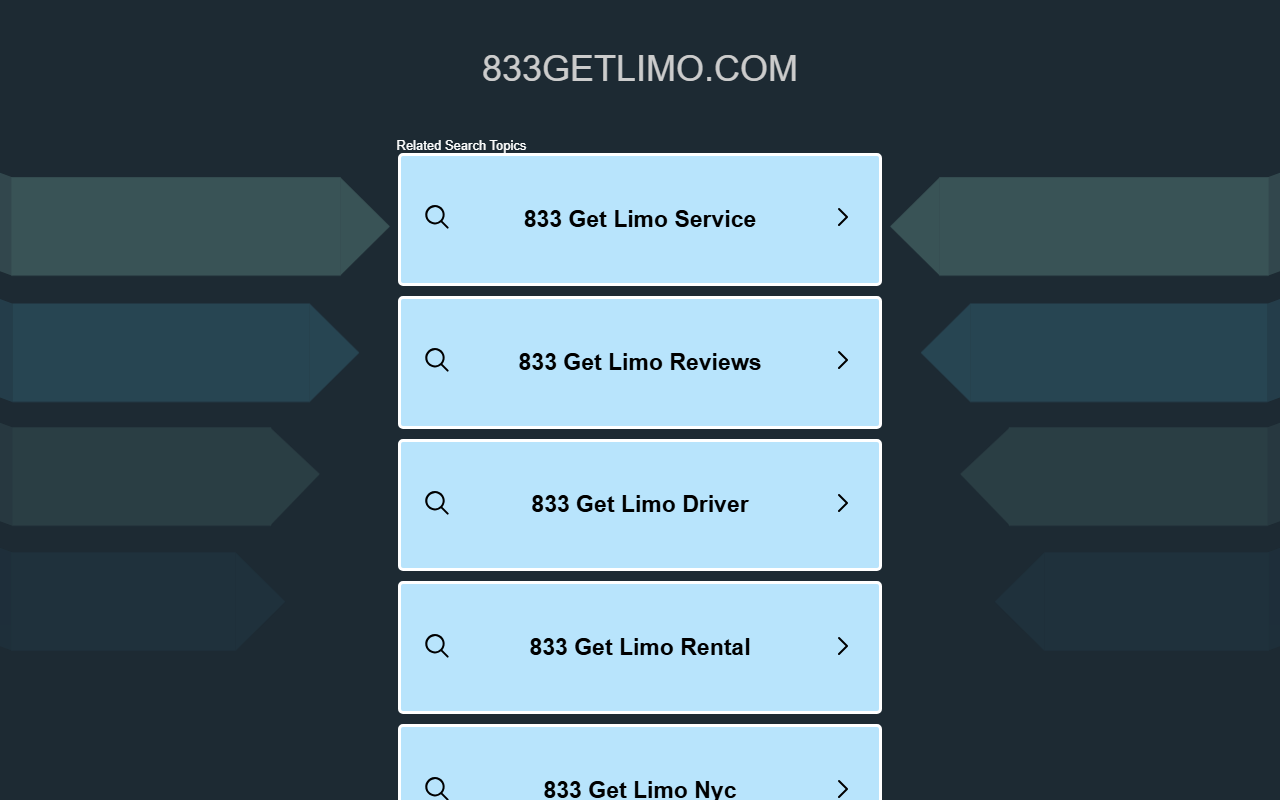 833getlimo.com screenshot