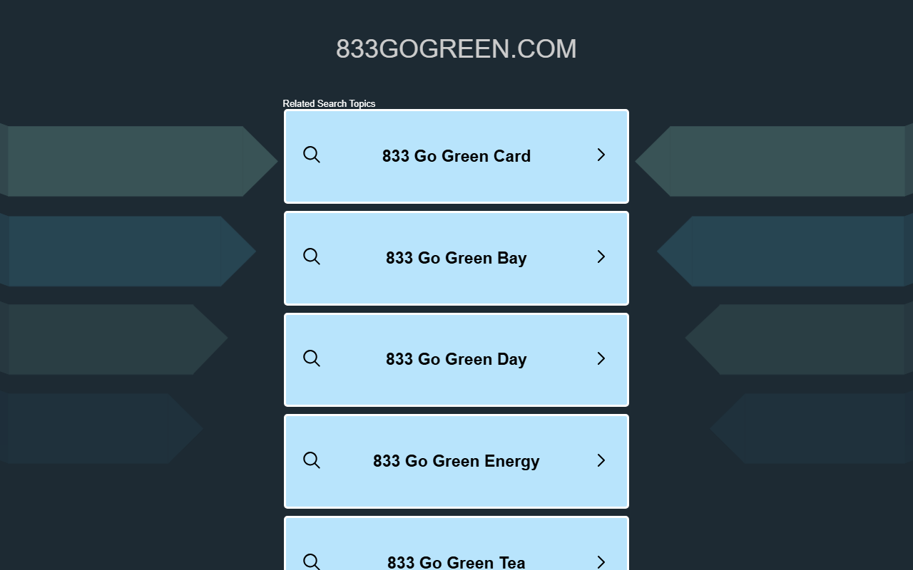 833gogreen.com screenshot