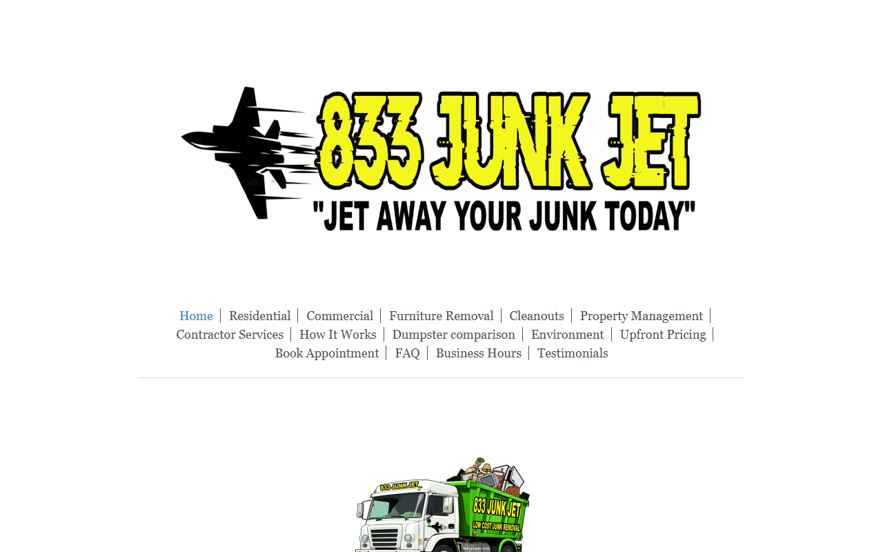 833junkjet.com screenshot