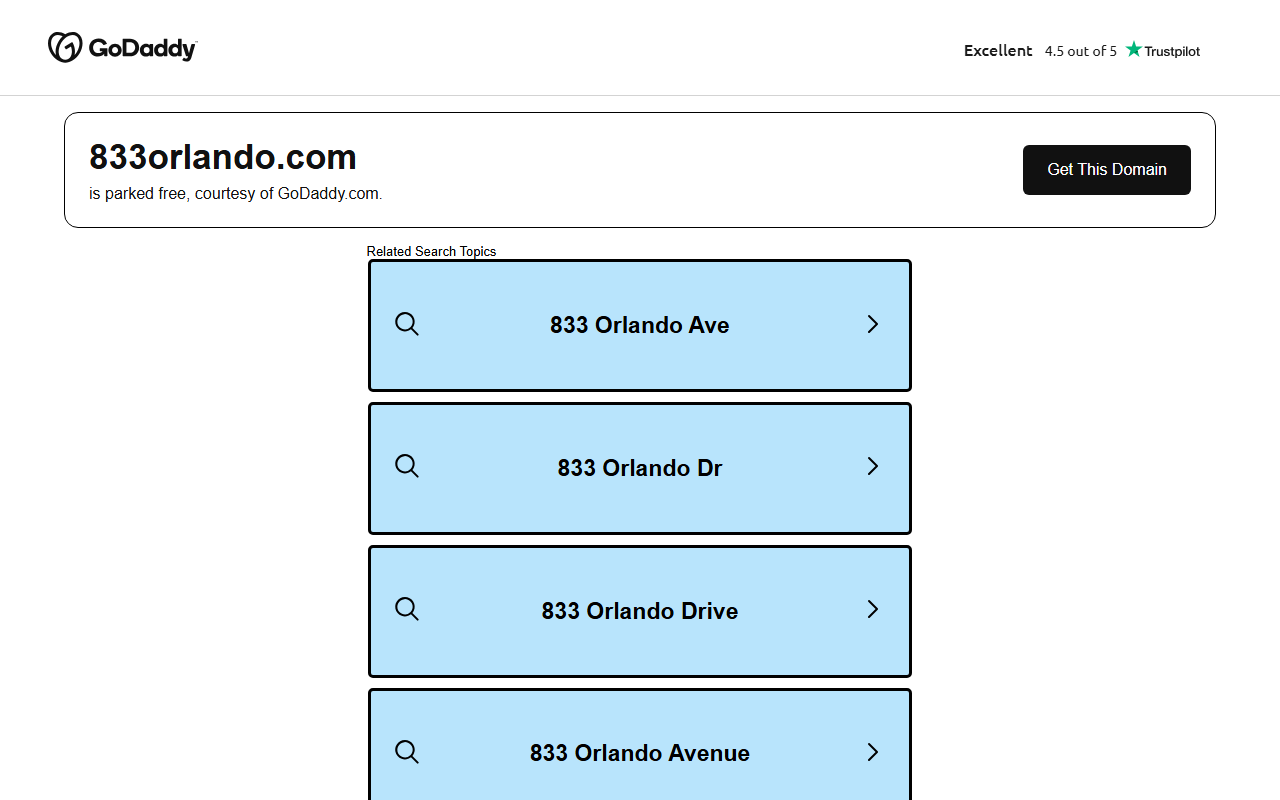 833orlando.com screenshot