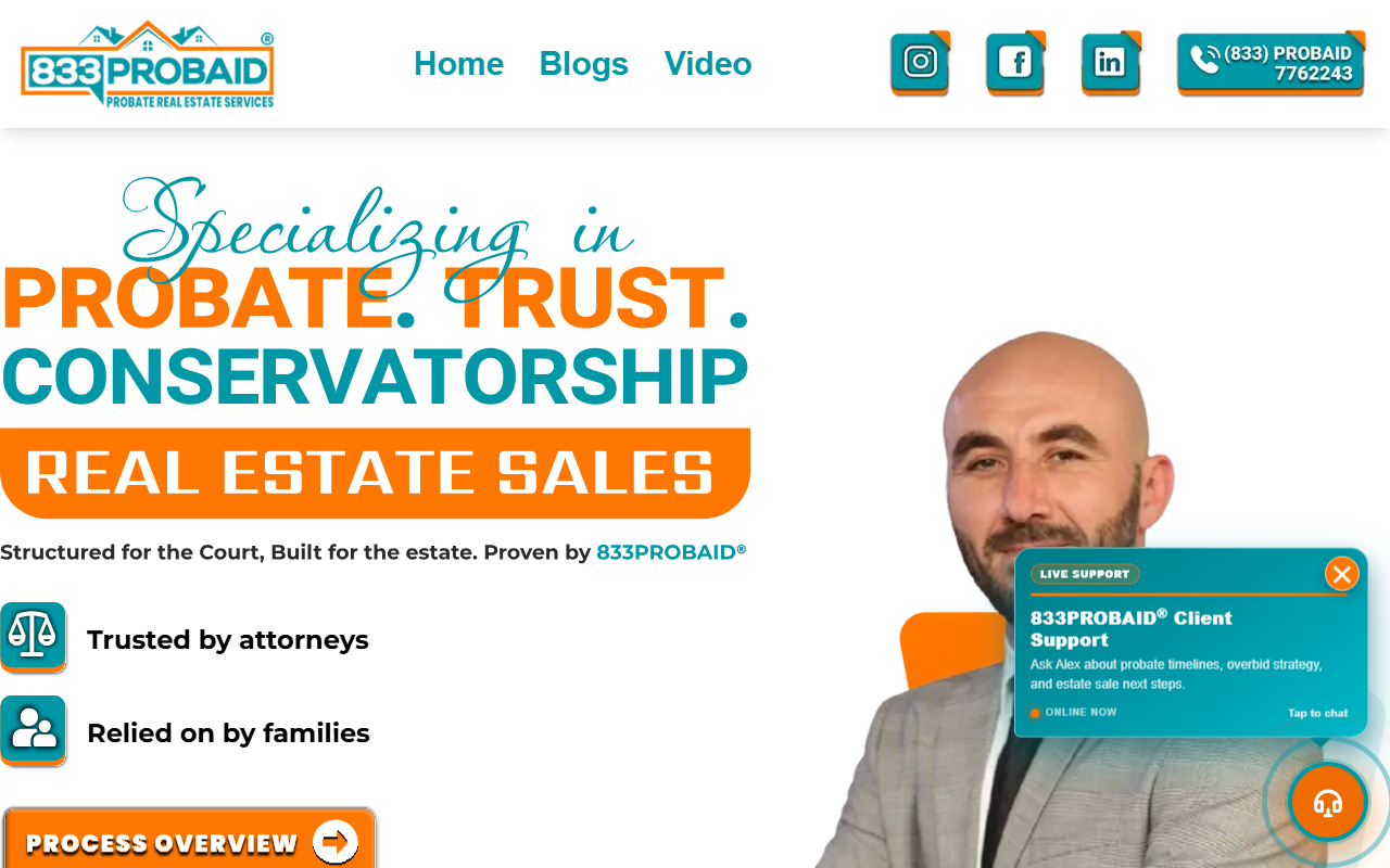 833probaid.com screenshot