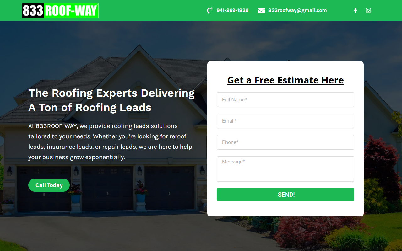 833roofway.com screenshot