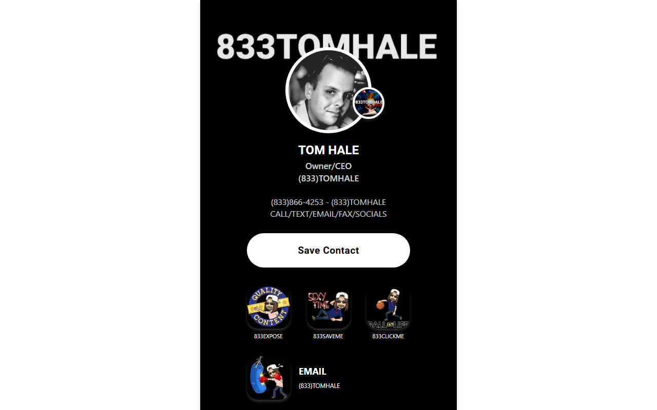 833tomhale.com screenshot